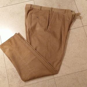 Hickey Freeman Khaki Brown Corduroy 38x34
